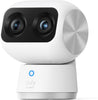 eufy Security Indoor Cam S350, Dual Cameras, 4K UHD Resolution Security Camera with 8× Zoom and 360° PTZ, Human/Pet AI, Ideal for Baby Monitor/Pet Camera/Home Security, Dual-Band Wi-Fi 6, Plug in