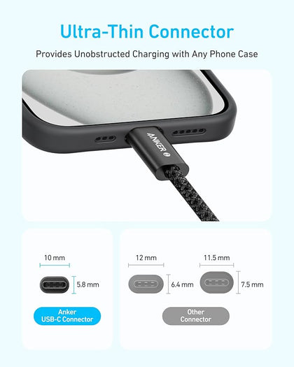 Anker USB-C to USB-C Cable (1m, 240W) BLACK 1 USB-C to USB-C Cable - Black