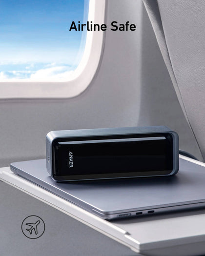 Anker Prime Power Bank, 27,650mAh 3-Port 250W Portable Charger for Travel, TSA-Approved, Smart App, for MacBook Pro/Air, iPhone 16/15/14 Series, Samsung, Laptops, and More (with Charging Base)
