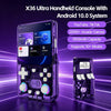 X36 Ultra Handheld Game Console Android 10.0 4.2 inch with YouTube and TikTok - Grey Clear