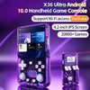 X36 Ultra Handheld Game Console Android 10.0 4.2 inch with YouTube and TikTok - Grey Clear