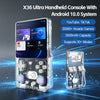 X36 Ultra Handheld Game Console Android 10.0 4.2 inch with YouTube and TikTok - White Clear