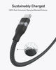 Anker 240 W USB-C to USB-C Braided Cable (0.9 ft, Model A82E2H11) – Fast PD Charging