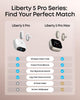 Soundcore Liberty 5 Pro by Anker, Guinness World Records-Certified Call Quality, Anker Thus™ AI Chip, Active Noise Cancelling Wireless Earbuds - White