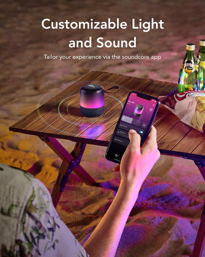 Soundcore Glow Mini Portable Speaker with 360° Sound and Light Show