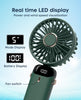 Mini Handheld Multifunction Fan with 5 Gear and LED Display