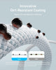 Anker Zolo USB C to USB C Cable 1.8m, Braided and Dirt-Free Type-C Fast Charging Cable, Slim Connector, for iPhone 16 Series, MacBook (240W) - White