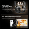 UGREEN HiTune Max5C Headphones Wireless, 75H Playtime, Adaptive Noise Cancelling, Hi-Res Sound, Over-ear Headsets, Custom EQ & Multiple Connection via App, Foldable Retractable, Black | 35757
