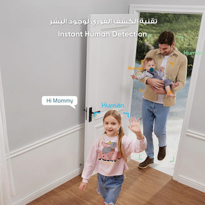 eufy Security 2K Indoor Cam Pan & Tilt, Home Security Indoor Camera, Human and Pet AI, Works with Voice Assistants, Motion Tracking, Night Vision, MicroSD Card Required, HomeBase Not Required.