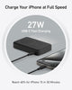 Anker MagGo Power Bank, Qi2 Certified 15W Ultra-Fast MagSafe-Compatible Portable Charger, 10,000mAh Battery Pack with Smart Display & Foldable Stand, For iPhone 16/15/14/13 Only (USB-C Cable Included)