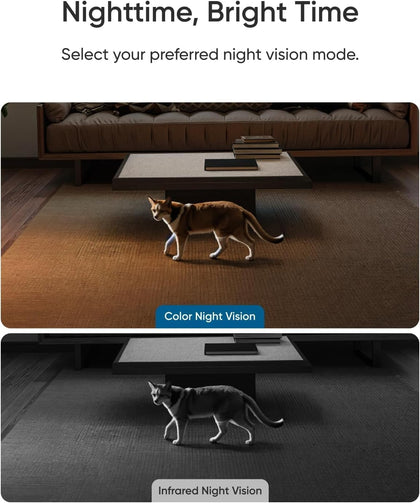 eufy Indoor Cam E30, Latest Generation, 4K UHD Security Camera, Pet/Dog/Baby Camera with Phone app, Color Night Vision, Human/Pet Auto Tracking, 360 Pan-Tilt, Works with Homekit