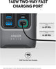Anker SOLIX C200 DC Power Bank Station (60,000mAh), 192Wh Portable Power Station, LiFePO4 Battery, 200W Solar Generator