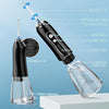 H2ofloss Water Flosser for Teeth Cordless, Oral Irrigator Dental with 5 Modes and 6 Nozzle Jets, 300ML USB-C Tooth Flosser for Brace Care, Dental Jet Flosser for Travel/Home - Black