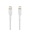 Belkin Boost Charge Braided USB-C to Lightning Cable (2m / 6.6ft, White)