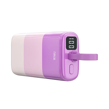 2024 Colorful WiWU Bluit With Cable PD 20W Fast Charging 10000Mah Power Bank Wi-P015