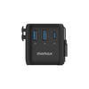 Momax 1-World+ 3-Port 25W Travel Charger Built-In USB-C Cable