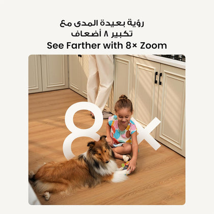 eufy Security Indoor Cam S350, Dual Cameras, 4K UHD Resolution Security Camera with 8× Zoom and 360° PTZ, Human/Pet AI, Ideal for Baby Monitor/Pet Camera/Home Security, Dual-Band Wi-Fi 6, Plug in