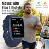 Swiss Military Rhine3 Smart Band with Bluetooth Calling &amp; Fitness Tracker 7-Day Battery | IP67 - Blue