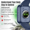Swiss Military Rhine3 Smart Band with Bluetooth Calling &amp; Fitness Tracker 7-Day Battery | IP67 - Blue