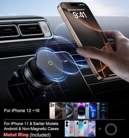 Vacuum Suction Magnetic Phone Holder