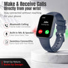 Swiss Military Rhine3 Smart Band with Bluetooth Calling &amp; Fitness Tracker 7-Day Battery | IP67 - Blue