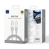 WiWU Wi-C051 Raptor 100W 4 in 1 Fast Charging 1.2 M Cable - Titanium