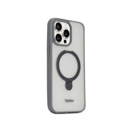 Torrii TORERO (Stand Case+MagSafe Compatible) for iPhone 15 Pro / Pro Max - Grey