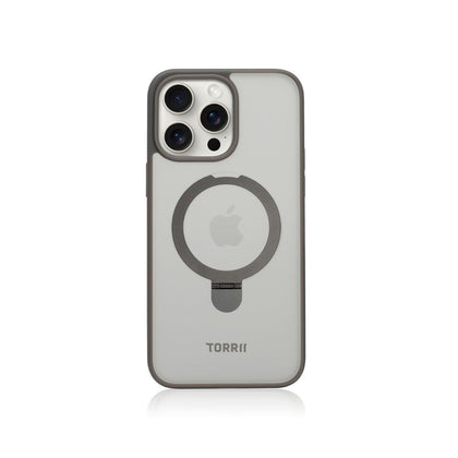 Torrii TORERO (Stand Case+MagSafe Compatible) for iPhone 15 Pro / Pro Max - Grey