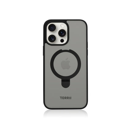 Torrii TORERO (Stand Case+MagSafe Compatible) for iPhone 15 Pro / Pro Max - Black