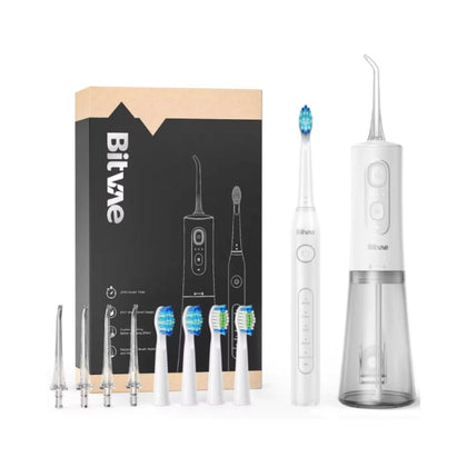 Bitvae Electric Toothbrush with Water Flosser - Combo White