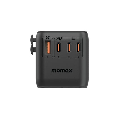 Momax 1-World 140W Gan 4 Ports Ac Travel Adapter Including 140W Usb-C To Usb-C Cable