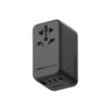 Momax 1-World 140W Gan 4 Ports Ac Travel Adapter Including 140W Usb-C To Usb-C Cable