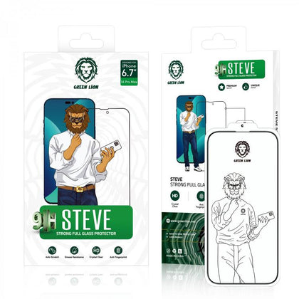 Green Lion 9H Steve Glass Strong Full Screen Protector for Iphone 14 Pro - Clear