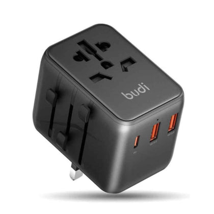 Budi 20W Dual USB & Type- C Global Travel Charger