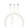 Lanex 2-in-1 Cable Beige With Type C & Lighting 1.2m Beige – LS456T