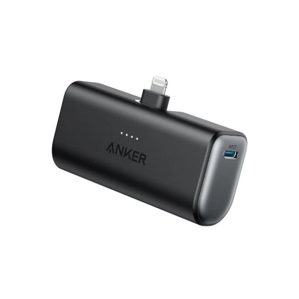 Anker Portable Charger with Built-in Lightning Connector, MFi Certified, Battery Pack 5,000mAh 12W (Black)