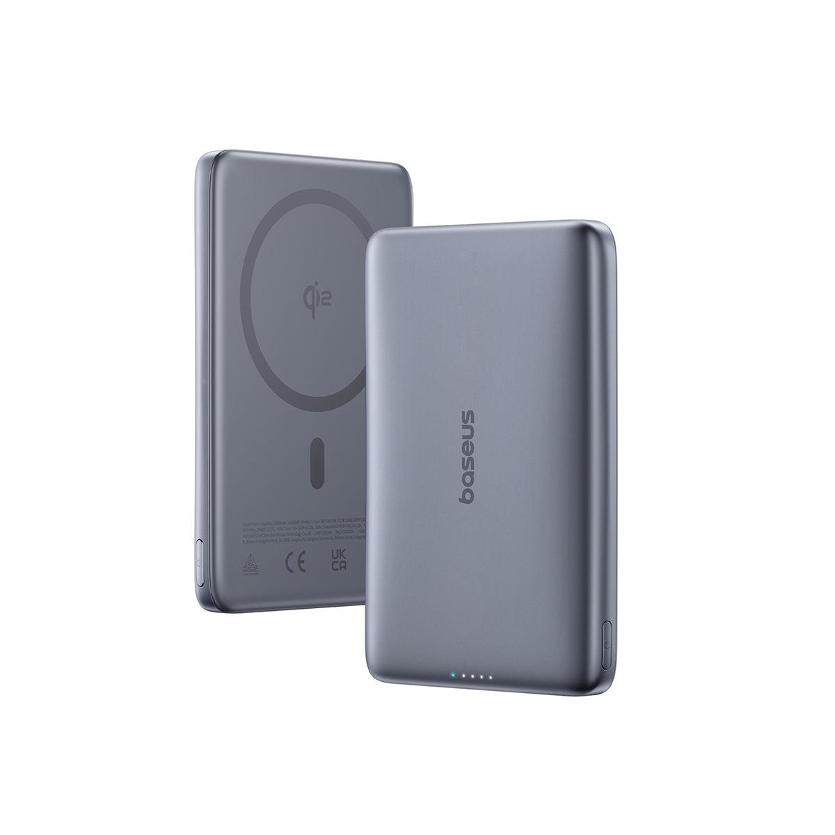 Baseus PicoGo AM41 Ultra-Slim Qi2 27W Magnetic Power Bank 10000mAh - Grey