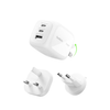 Belkin 3-Port USB-C Plug 70W, Multi-Port GaN Wall Charger with 2x USB-C & 1x USB A Ports, UK and US Plug Tips, Fast Charging for MacBook, iPhone 17, iPad, Samsung Galaxy S25