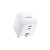 Ugreen Wall Charger Nexode GaN 2 USB-C Ports 45W - White