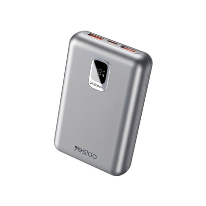 Yesido 20W Fast Charging Power Bank 20000mAh Gray YP47