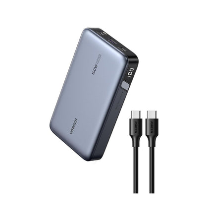 UGREEN 20000mAh 100W Power Bank, Nexode Portable Charger USB C 3-Port PD Fast Charging with Digital Display for MacBook, iPad, iPhone 16, Galaxy S24 Ultra and more