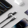 كابل موماكس 60 واط Mag.Link Duo المغناطيسي USB-C إلى USB-C و Lightning بطول 1 متر