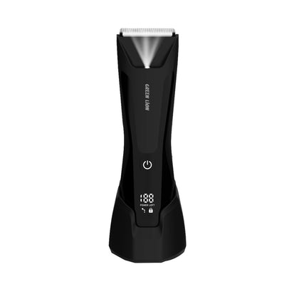 Green Lion Sensitive Pro Body Trimmer, 600mAh Battery Capacity, 7 Different Comb Size, LED Light, Type-C Charging, IPX7 Waterproof - Black