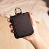 HDD Samsung Z Flip 3/4/5 PU Leather case with Aluminium Alloy Ring