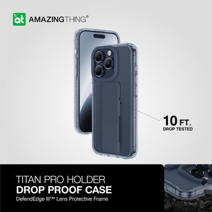 Amazing Thing Titan Pro Holder Drop-proof Case | iPhone 15 Pro - Blue