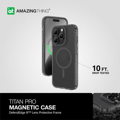 Amazing Thing Titan Pro Magnetic Case | iPhone 15 Pro Max - Black