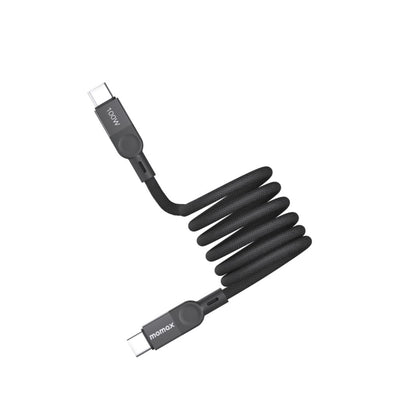 كابل موماكس ١٠٠ واط، بطول ١ متر، ماج لينك مغناطيسي USB-C إلى USB-C
