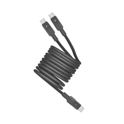 كابل موماكس ١٠٠ واط، بطول ٢ متر، ماج لينك مغناطيسي USB-C إلى منفذي USB-C