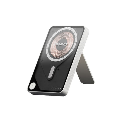 بنك طاقة لاسلكي مغناطيسي موماكس 1-باور إكس برو بسعة 5000 مللي أمبير/ساعة مع كابل USB-C مدمج