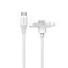 Momax 1-Link Flow Duo 2-in-1 USB-C to Lightning Braided Cable (1.5m) - White